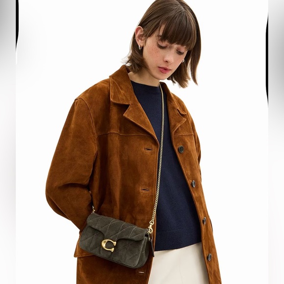 Coach - Quilted Tabby 19 Olive - NWT Chain Strap & Wristlet 2025 Retail - $295 - Picture 13 of 15